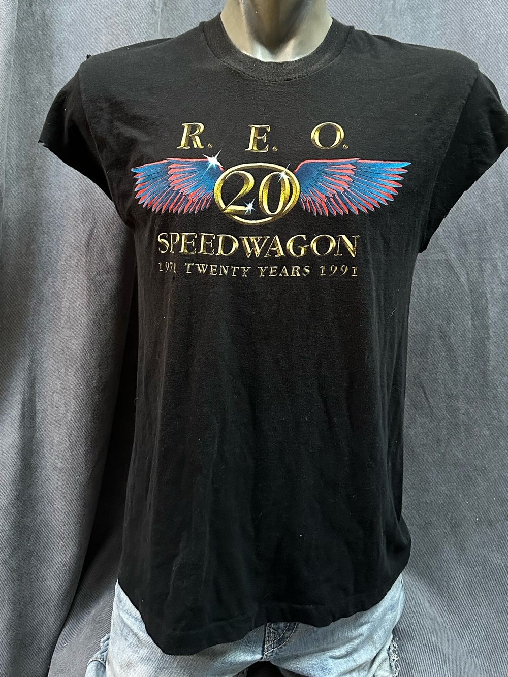 AS IS vintage REO Speedwagon band T-shirt size large 90s